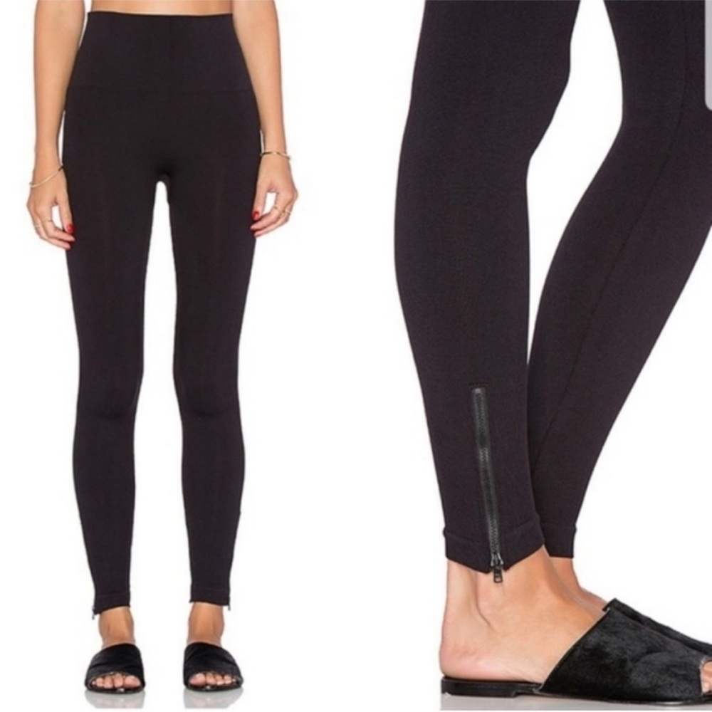 SPANX 2X Black Ankle Zip Leggings